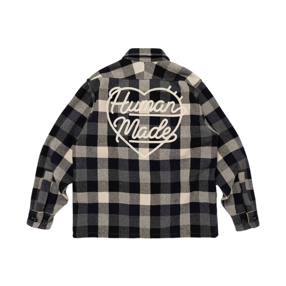 휴먼 메이드 울 체크 셔츠 자켓 블랙(Human Made Wool Check Shirt Jacket Black) - 2