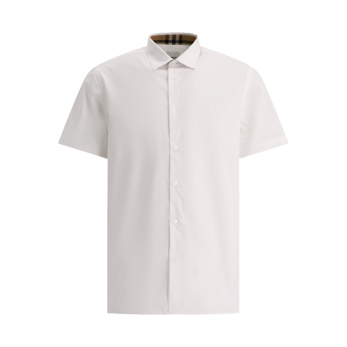 버버리 EKD 로고 자수 셔츠 화이트(Burberry EKD Logo Embroidered Shirt White) - 1