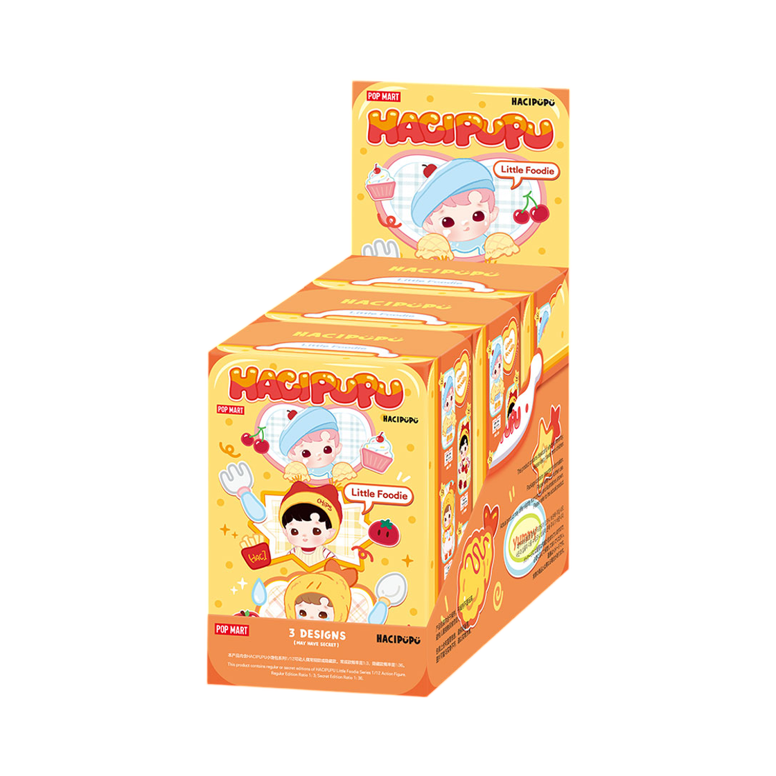 - Pop Mart Hacipupu Little Foodie Series 1/12 Action Figure Sealed Case (3 Blind Boxes)