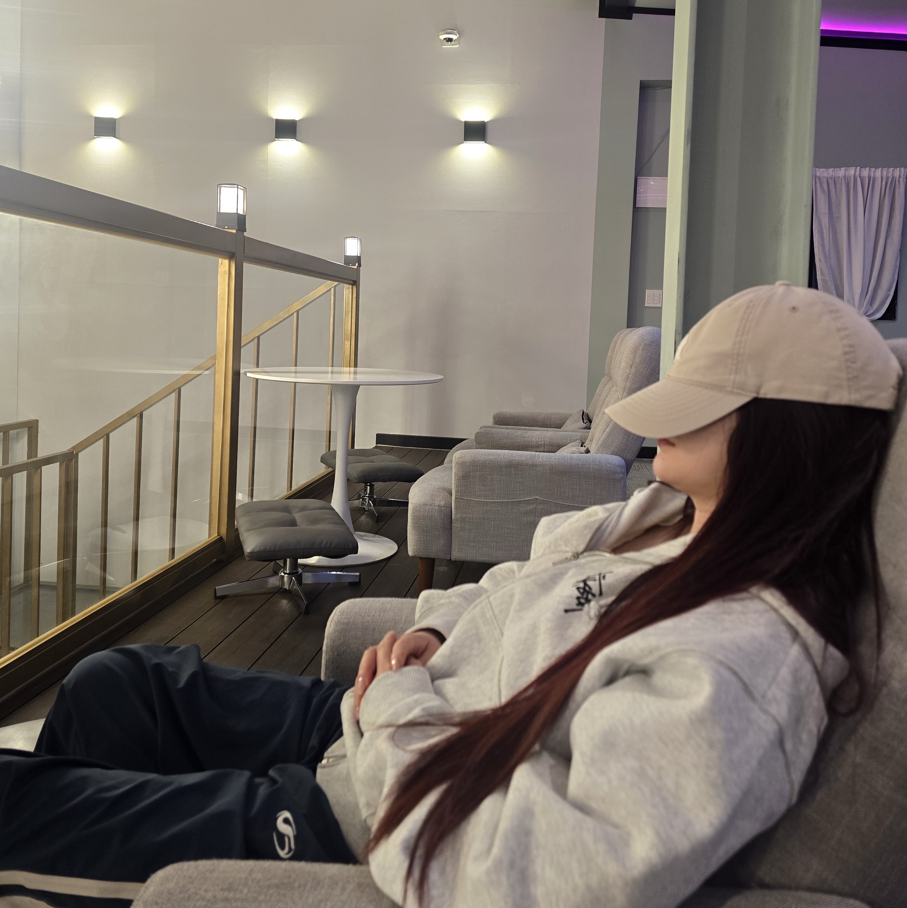 Stussy Basic Stussy Zip Hoodie Ash Heather 착용 스타일 - 2