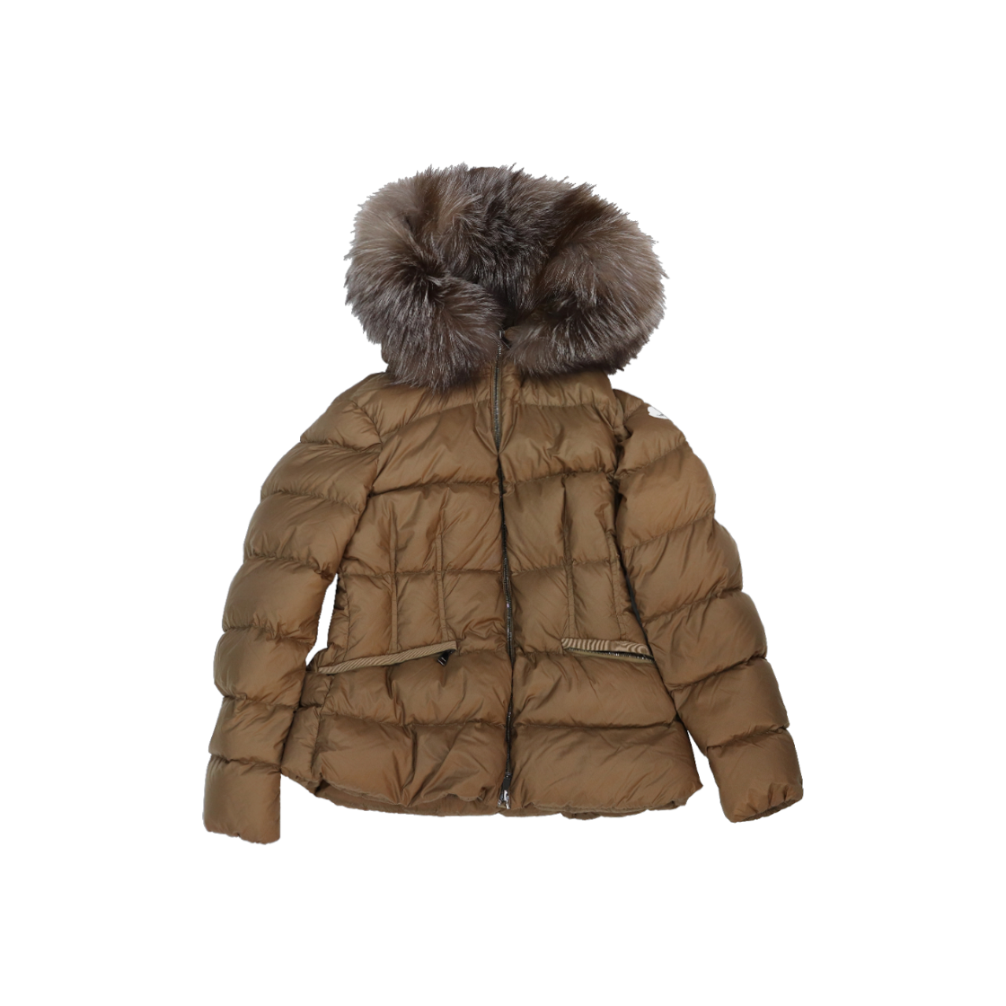 ITUFSLSCAFBD Moncler Brown Short Down Jacket A-C41550