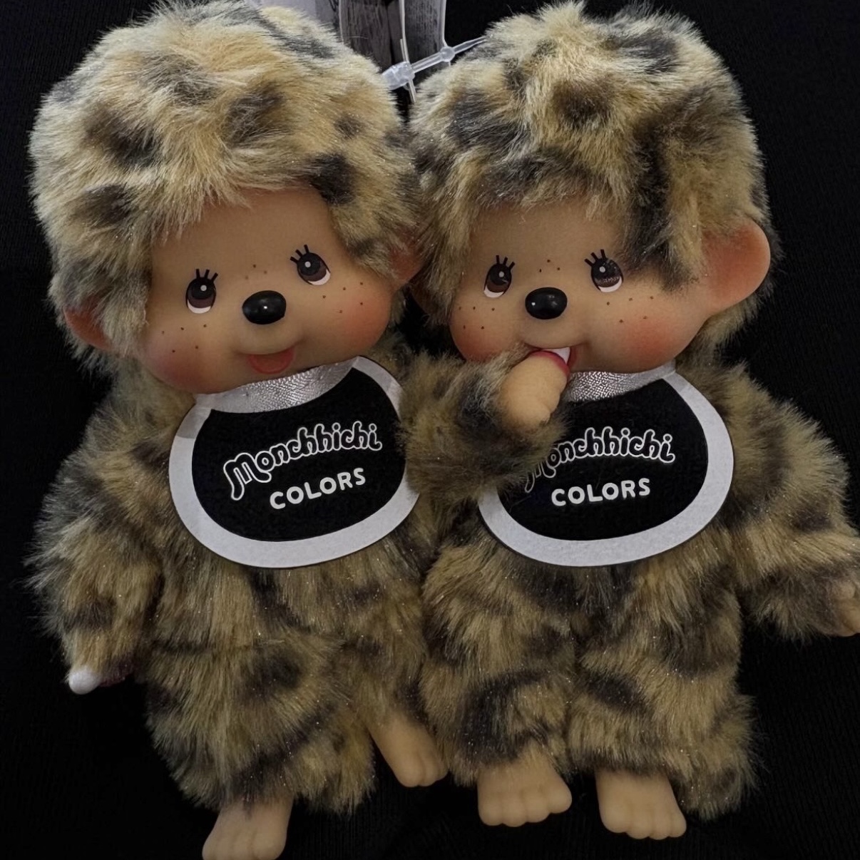 Monchhichi Colors Keychain Leopard Print 착용 스타일