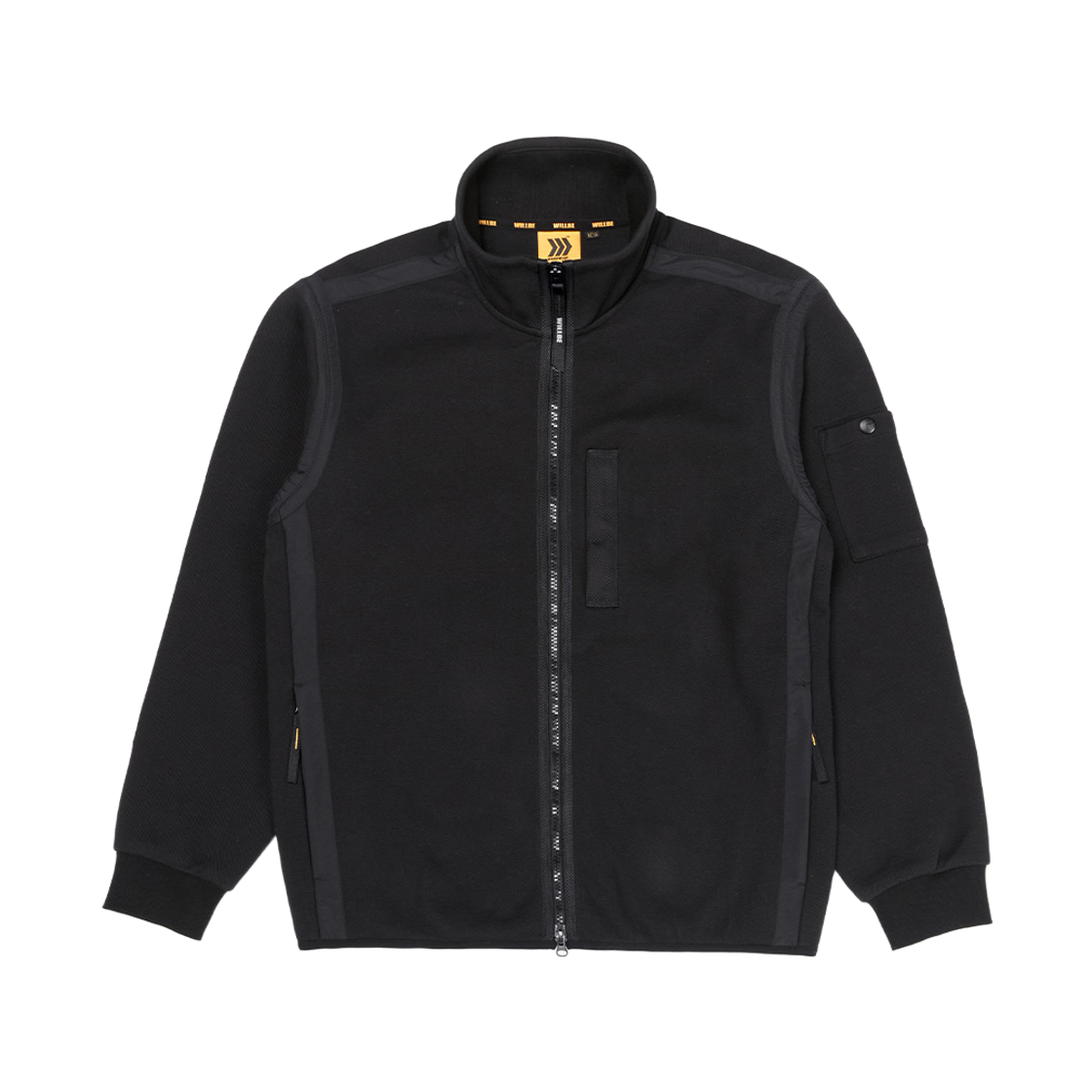 윌비 랩 유틸리티 스탠딩 카라 집업 자켓 블랙(WILLBE LAB Utility Standing Collar Zip-Up Jacket Black) - 1
