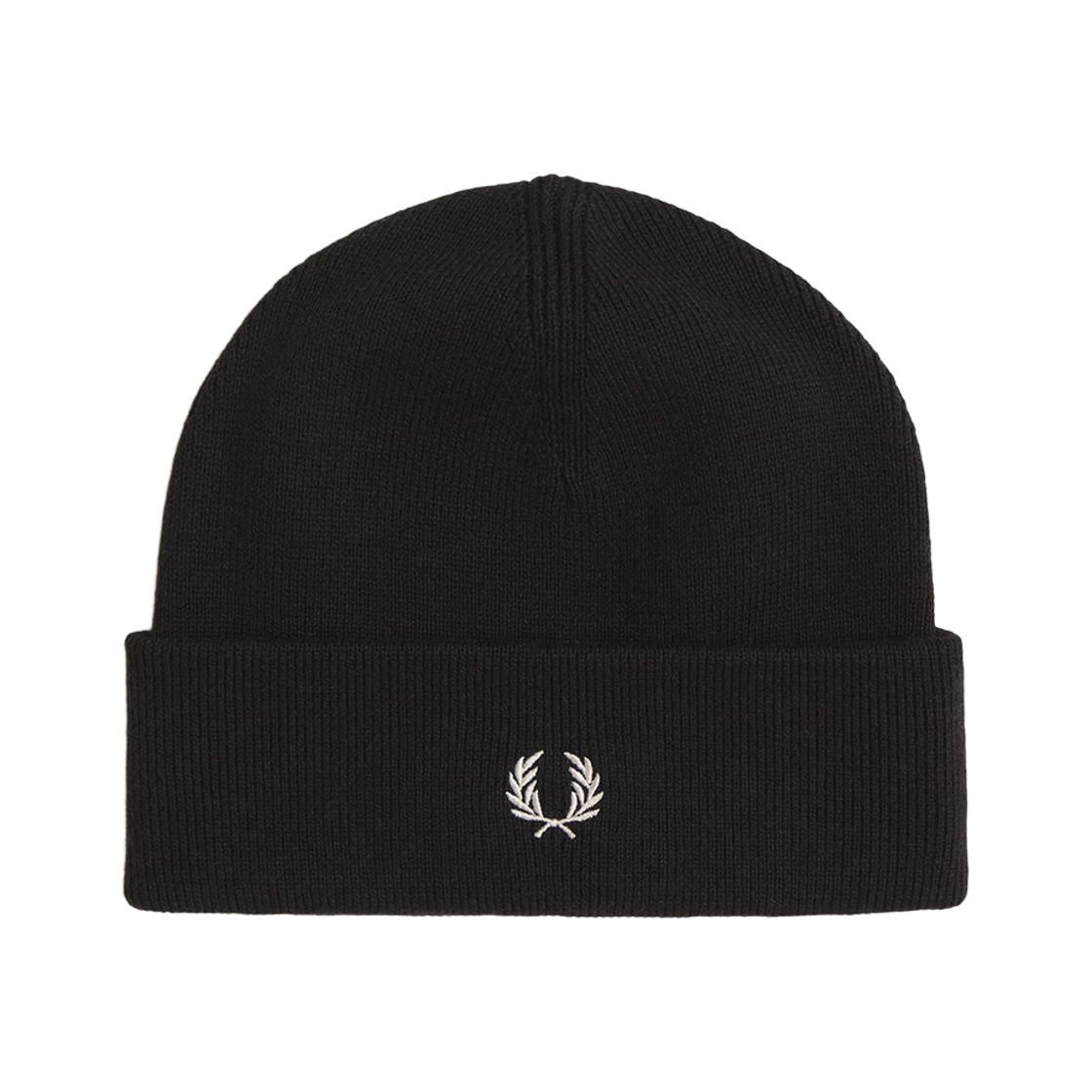 프레드 페리 클래식 비니 블랙 스노우화이트(Fred Perry Classic Beanie Black Snow White)