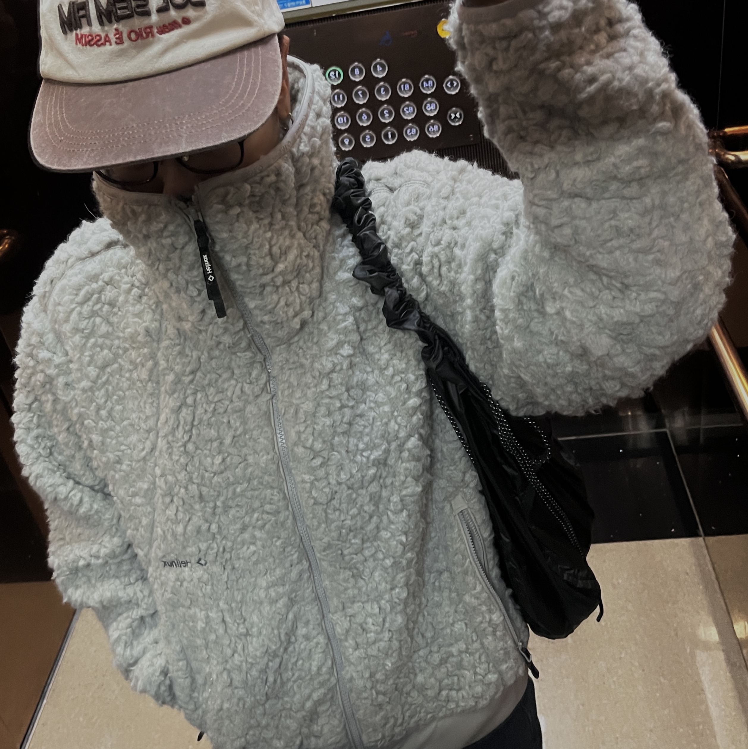 Helinox Wear Wool Fleece Jacket Melange Gray, (W) Norda 001/A Cinder 착용 스타일 - 2