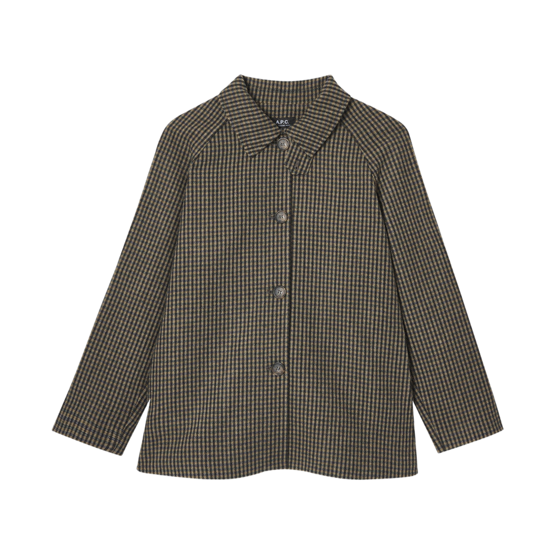 (W) 아페쎄 앰버 맥 플레어 자켓 체스트넛 브라운((W) A.P.C. Ambre Mac Flared Jacket Chestnut Brown)