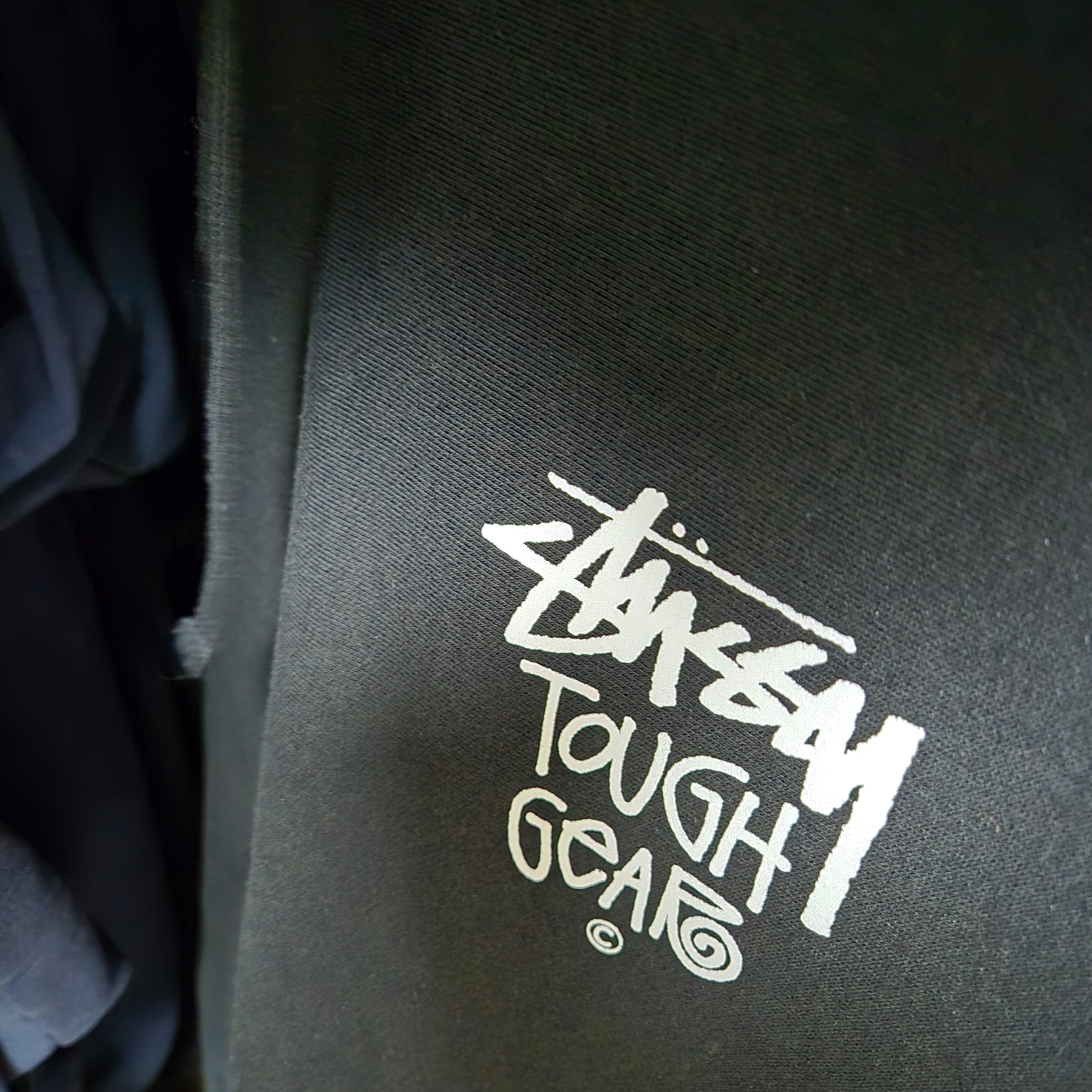 Stussy Tough Gear Hoodie Black 착용 스타일