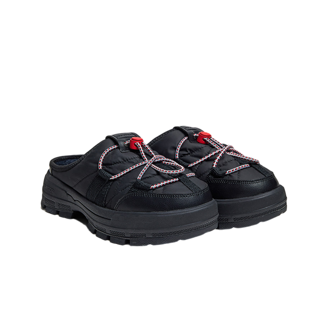 헌터 익스플로러 온 레이스 업 뮬 블랙(Hunter Explorer On Lace Up Mule Black) - 2