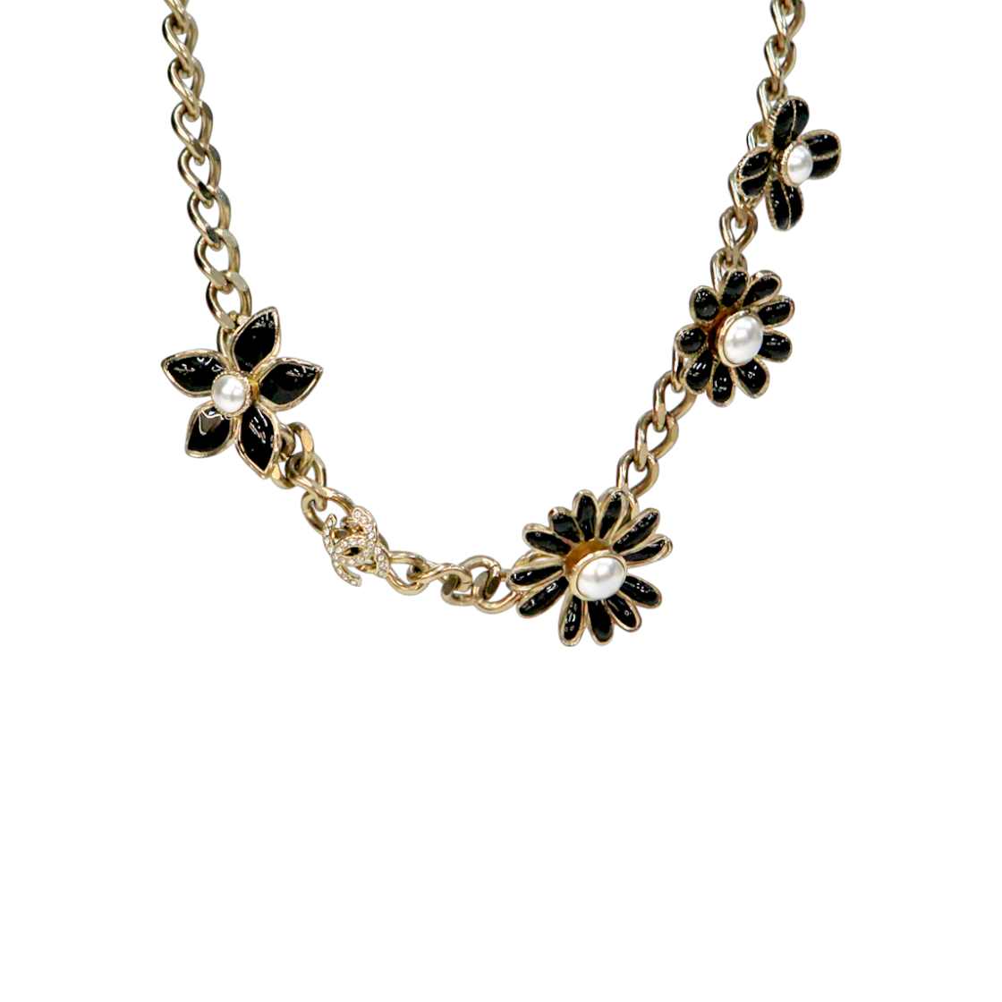 샤넬 플라워 체인 초커 목걸이 C-B41356(Chanel Flower Chain Choker Necklace C-B41356)