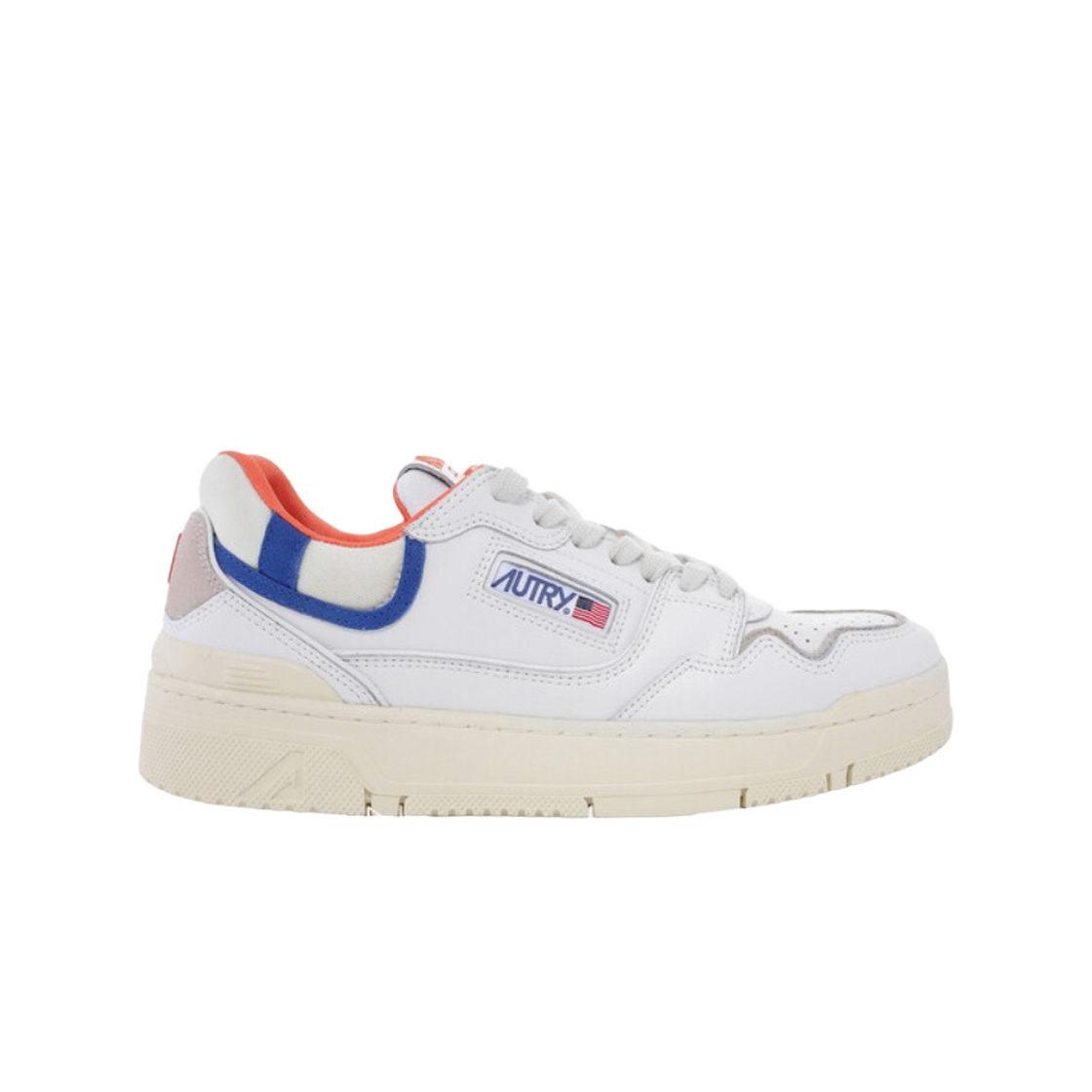 오트리 CLC 레더 스니커즈 화이트 블루(Autry CLC Sneakers in Leather White Blue) - 1