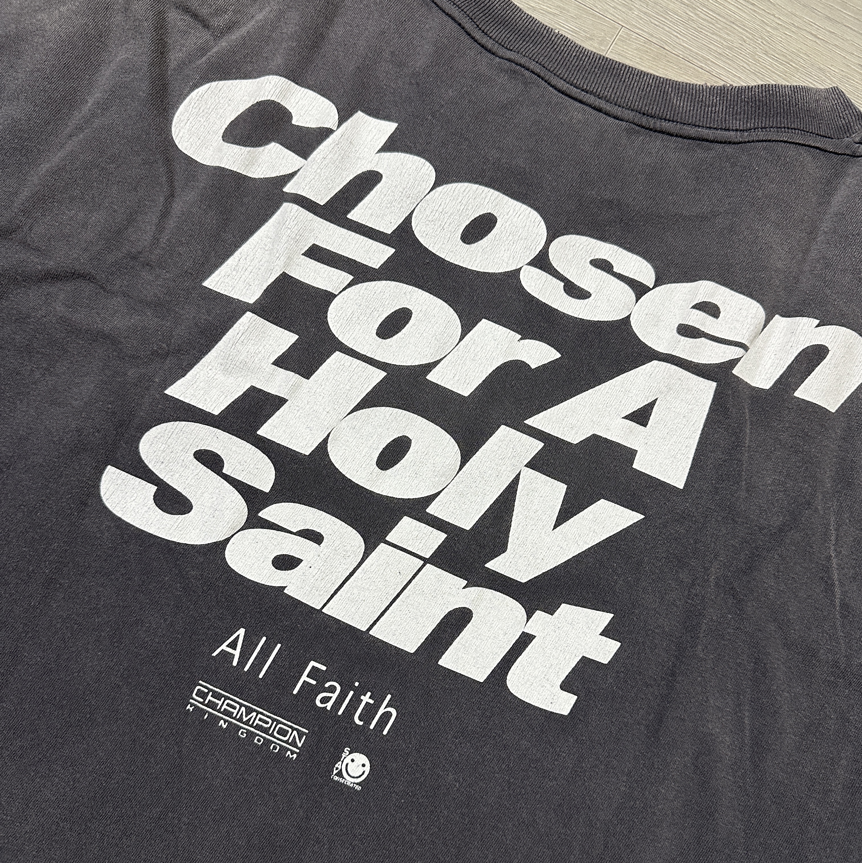 Saint Mxxxxxx Chosen S/S T-Shirt Black 착용 스타일 - 1