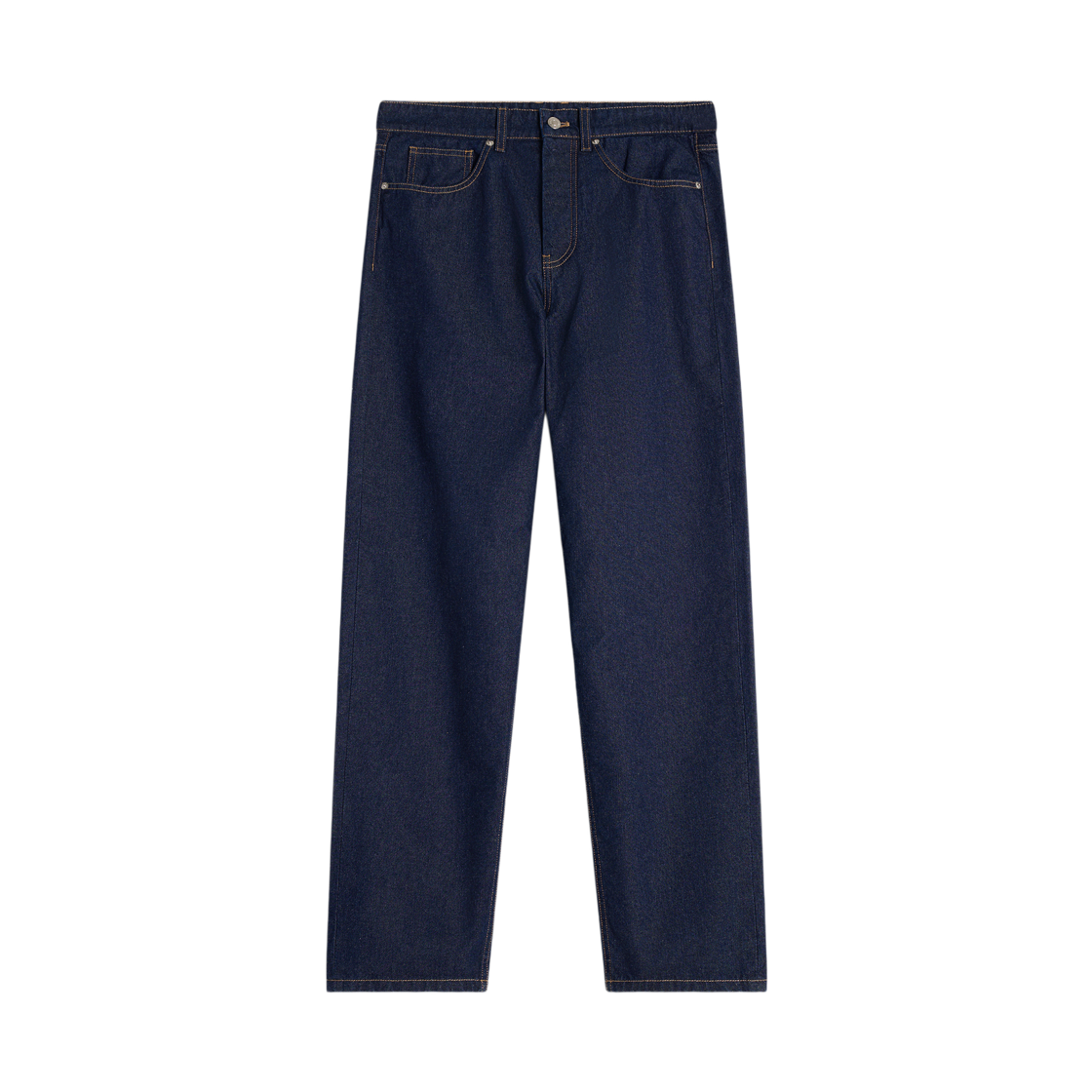 OM01118WW0081-P470 Maison Kitsune Straight Denim Jeans Indigo