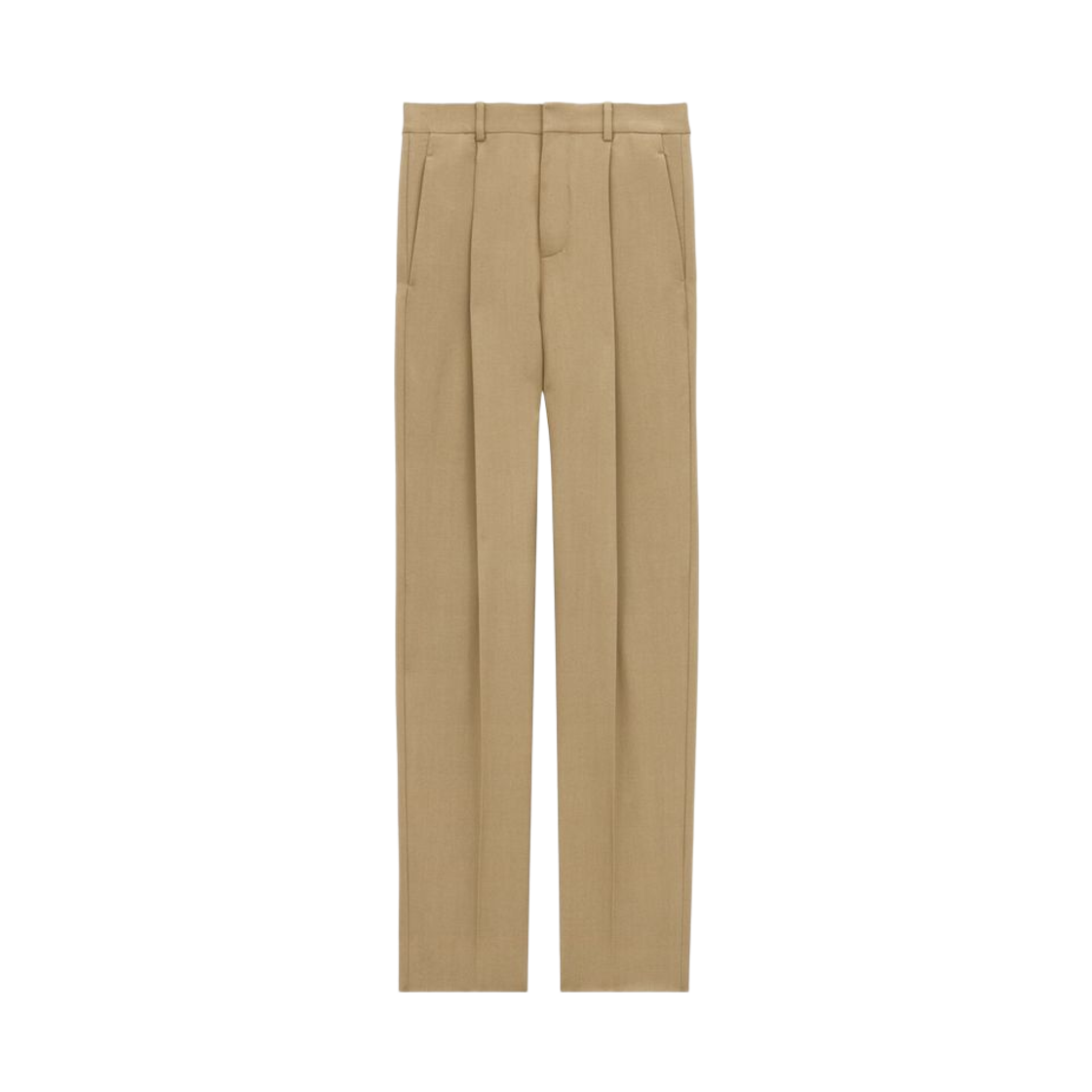 821899-Y405W-7557 Saint Laurent Wool Waisted Pants Beige