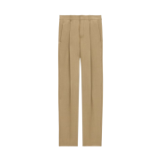 Saint Laurent Wool Waisted Pants Beige