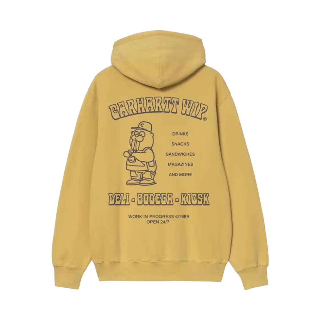 칼하트 WIP 후드 샌드위치 스웨트셔츠 선크레스트 퍼플(Carhartt WIP Hooded Sandwich Sweatshirt Suncrest Purple) - 2