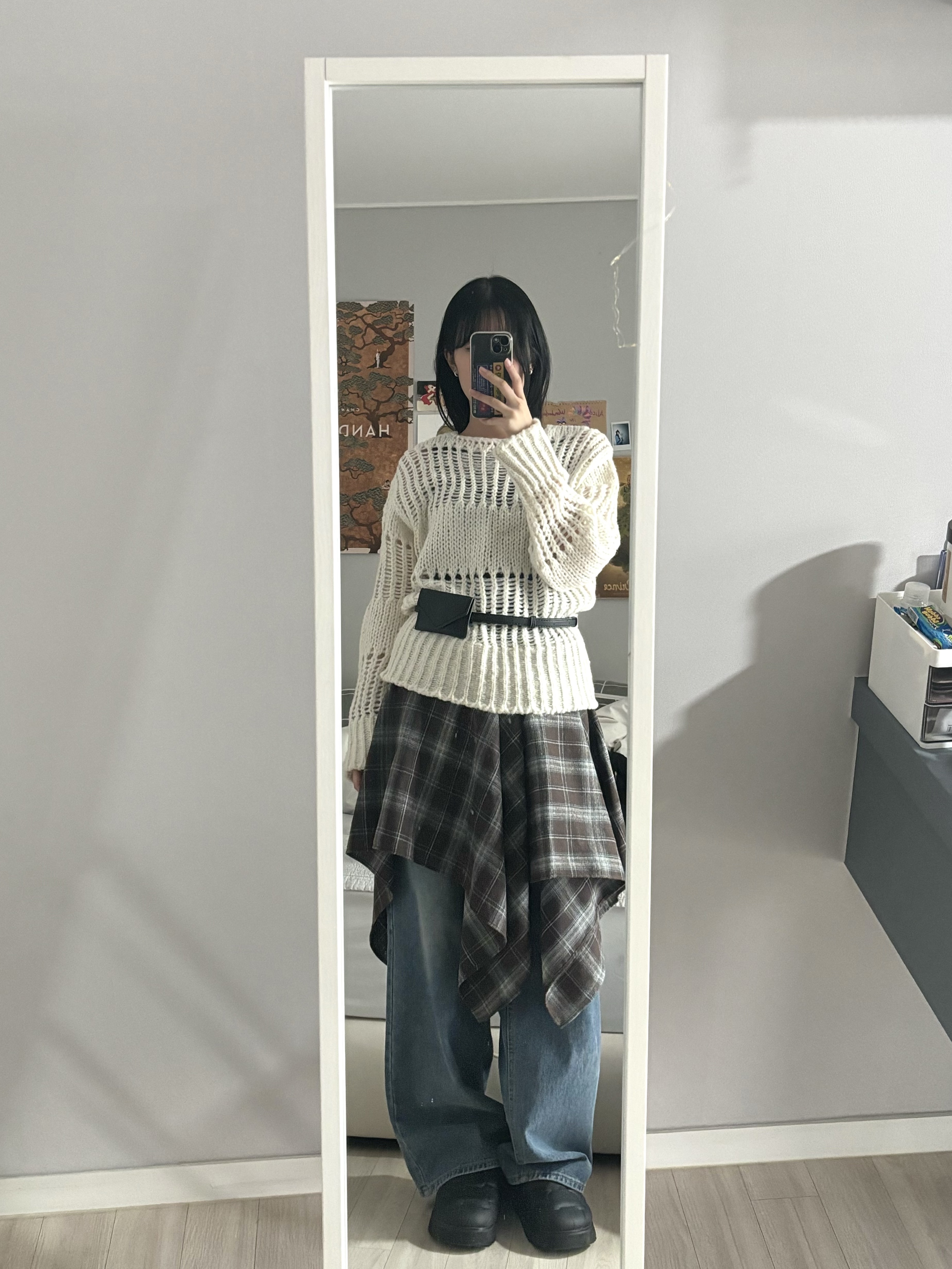 Subu Permanent F-Line Black 착용 스타일