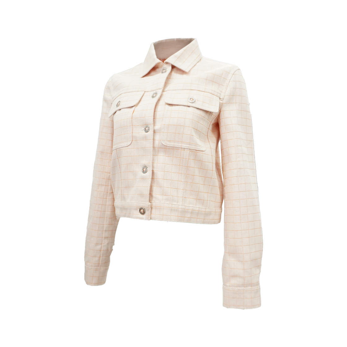 ITJ9Q9NFOL4G Hermes H5H0251DGA3 Blanket Tattorelle Check Cotton Jacket