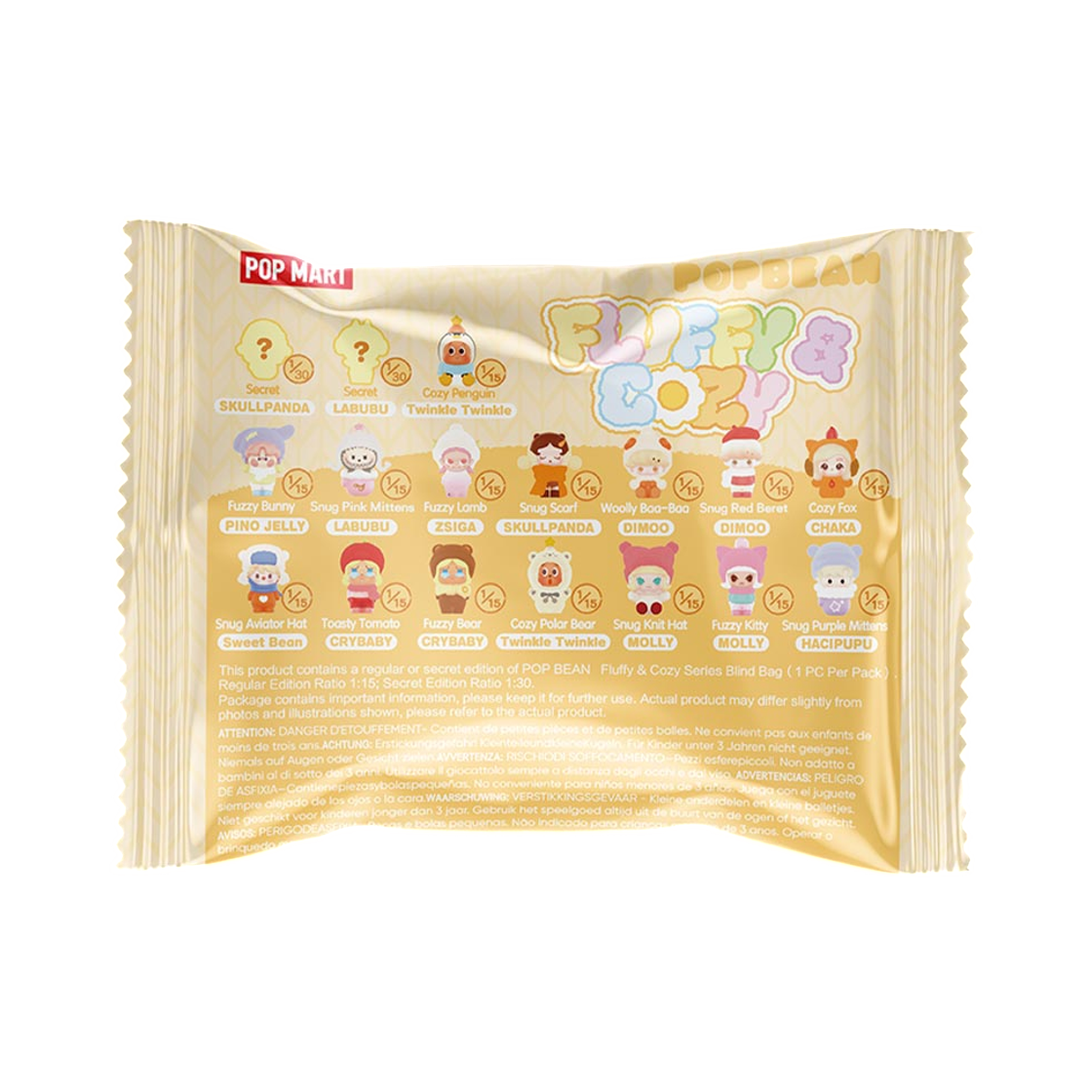 - Pop Mart Pop Bean Fluffy & Cozy Series Blind Bag Sealed Case (1 Blind Box)