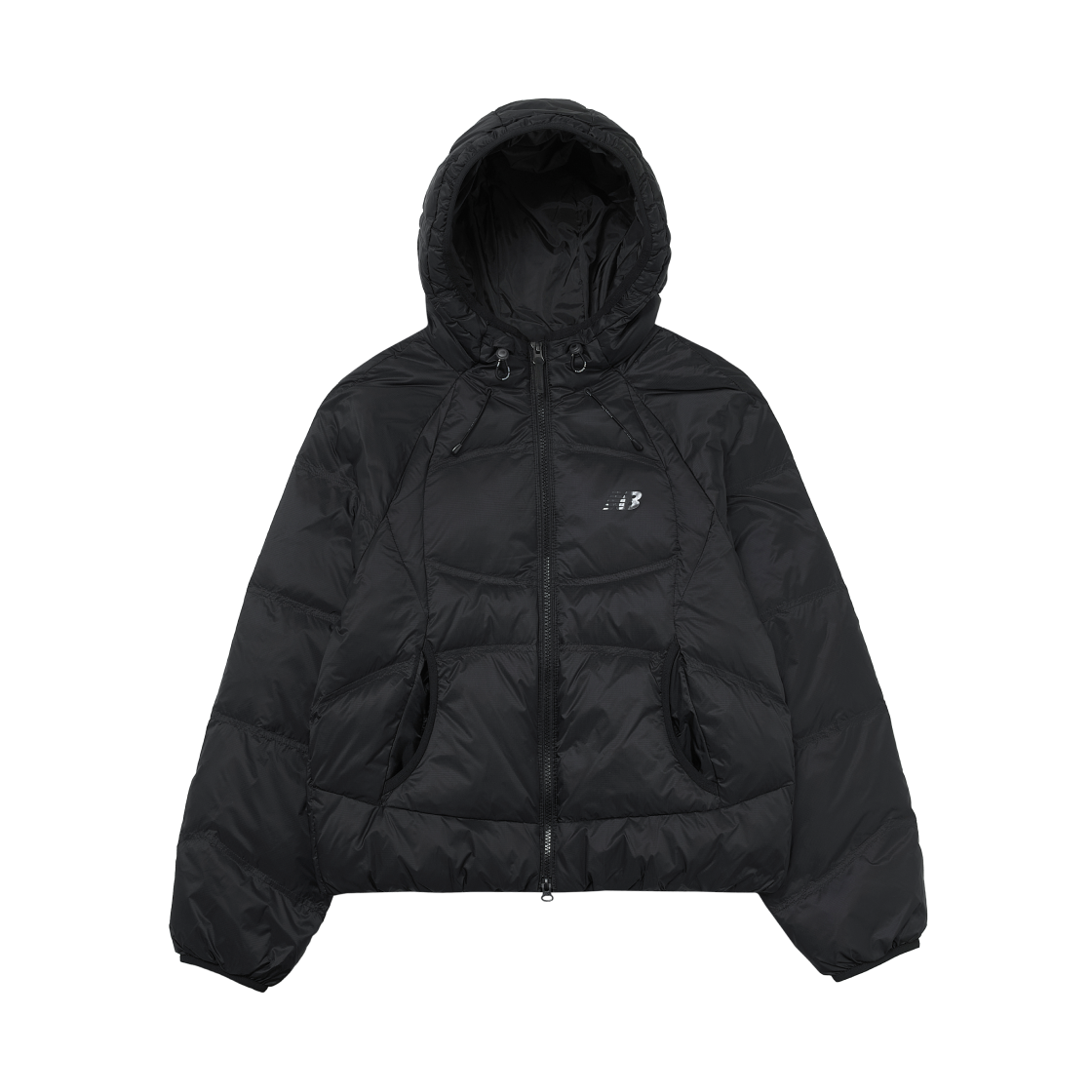 (W) 뉴발란스 플라잉 경량 후드 다운 자켓 블랙((W) New Balance Flying Lightweight Hooded Down Jacket Black)