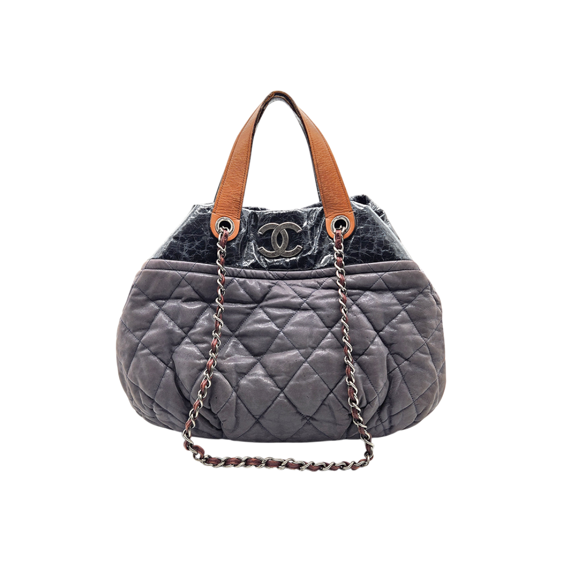 IT6FONKKCQVR Chanel In The Mix Chain Tote & Shoulder Bag