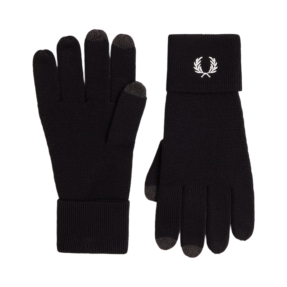 프레드 페리 클래식 울 글러브 블랙 스노우화이트(Fred Perry Classic Wool Gloves Black Snow White)