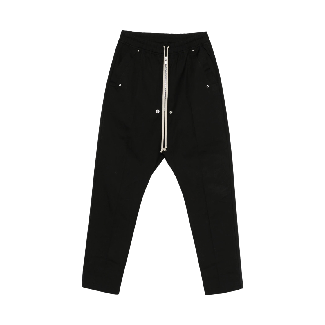 RU02E1361-TE-25 Rick Owens Drawstring Track Pants Black