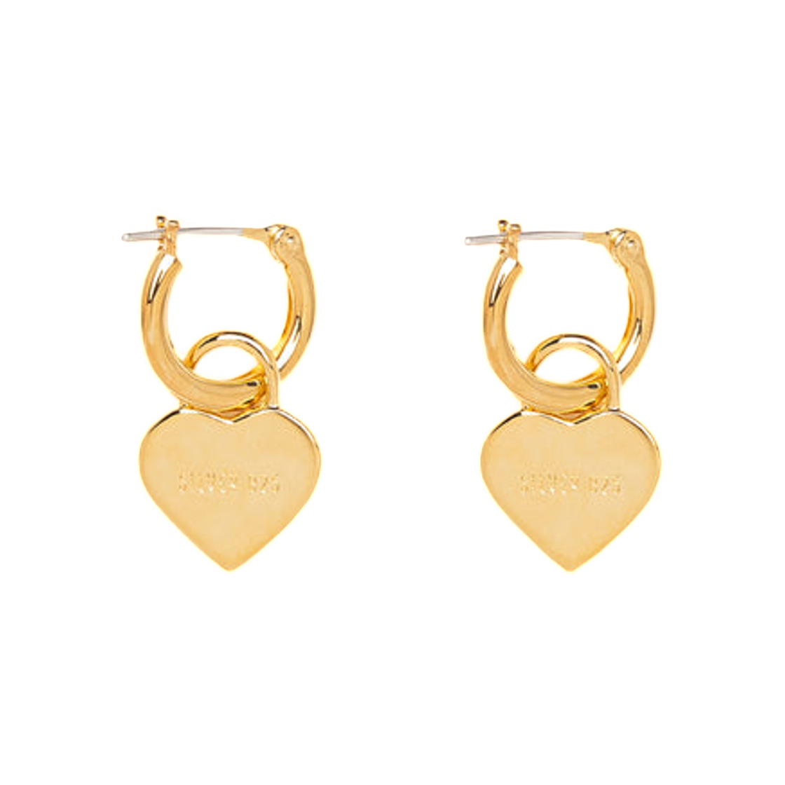 휴먼 메이드 하트 실버 이어링 골드(Human Made Heart Silver Earrings Gold) - 2
