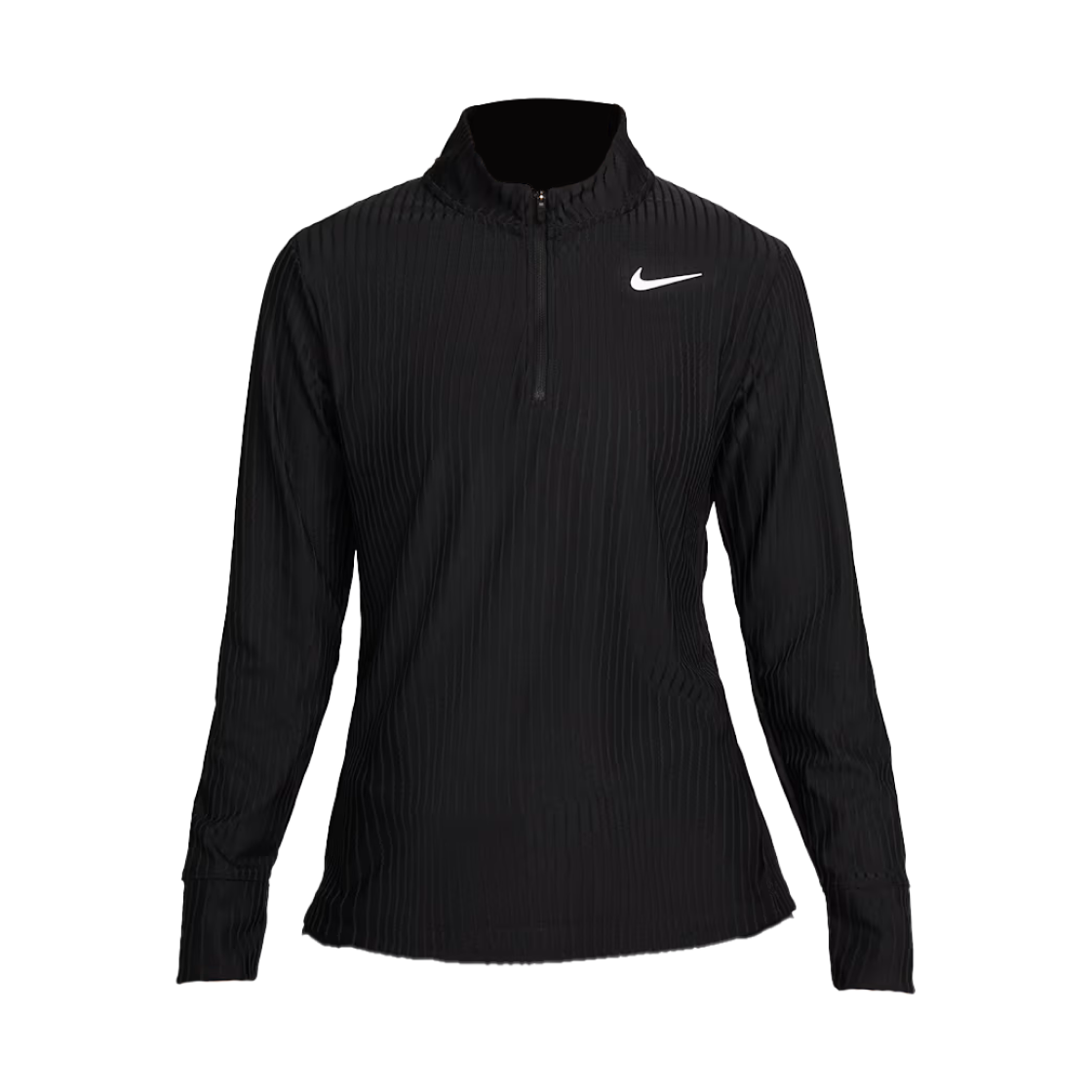 FD5628-010 (W) Nike  Dri-Fit ADV Quarter Zip Golf Top Black White - Asia