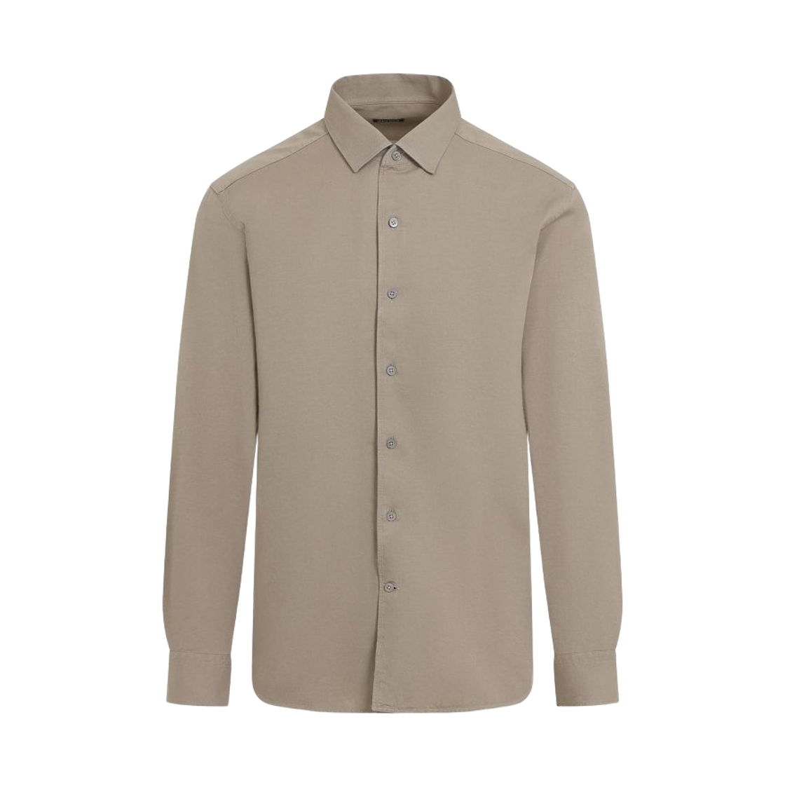 UFX22A9-SRO1-005 Zegna Cotton Linen Shirt Beige