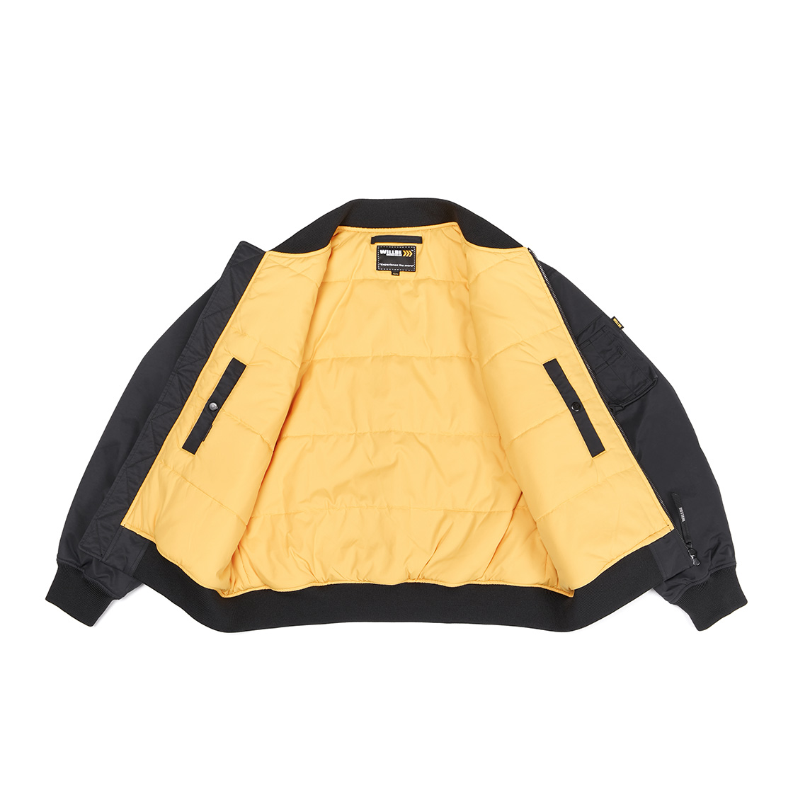 윌비 랩 Comfortemp 패딩 봄버 점퍼 블랙(WILLBE LAB Comfortemp Padded Bomber Jumper Black) - 4