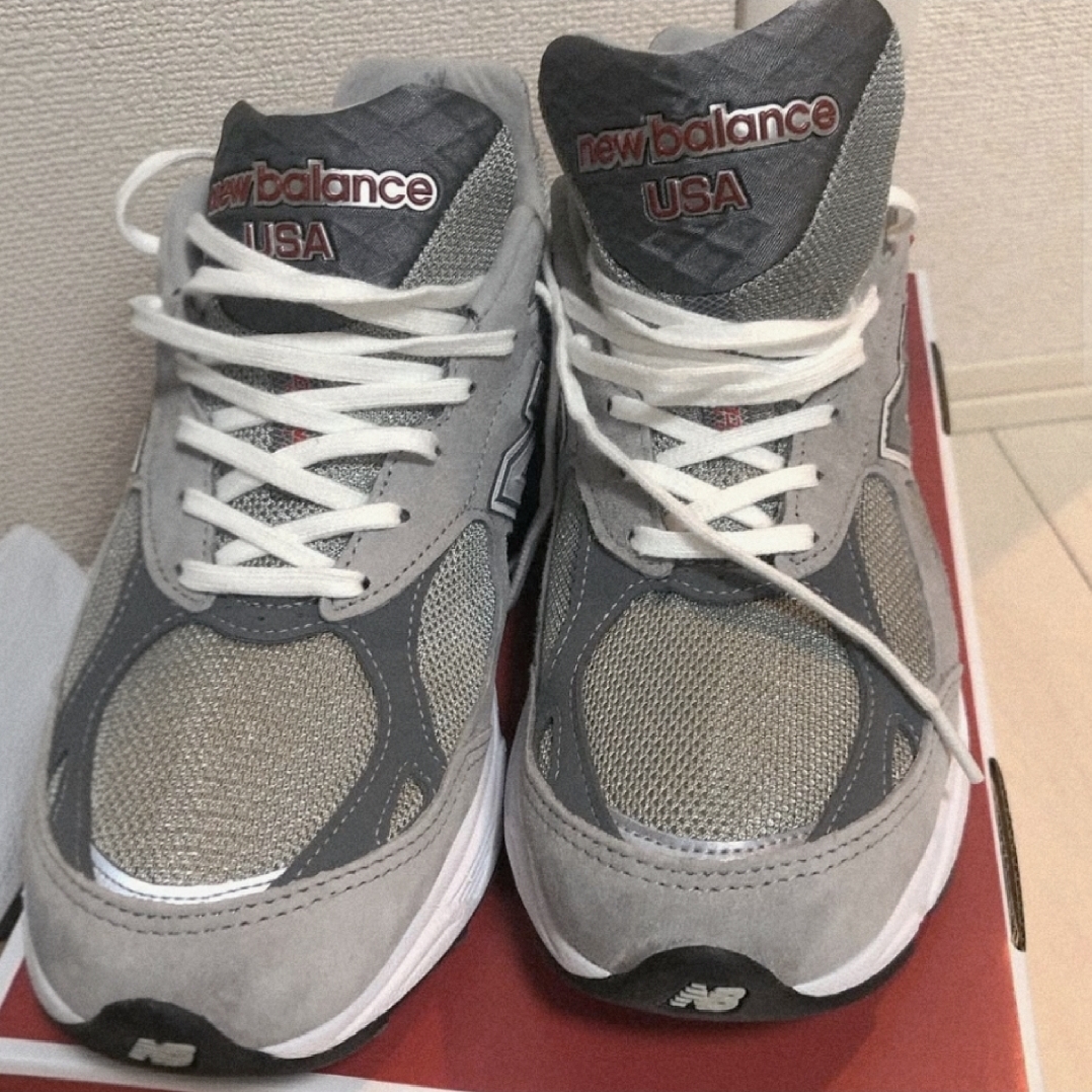 New Balance 990v3 Made in USA Grey - D Standard 착용 스타일