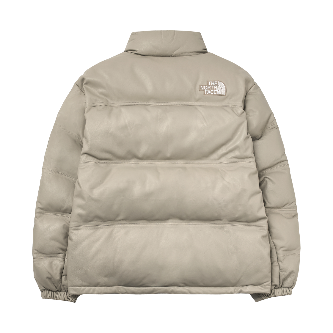 노스페이스 화이트 라벨 레더 눕시 다운 자켓 베이지(The North Face White Label Leather Nuptse Down Jacket Beige) - 2