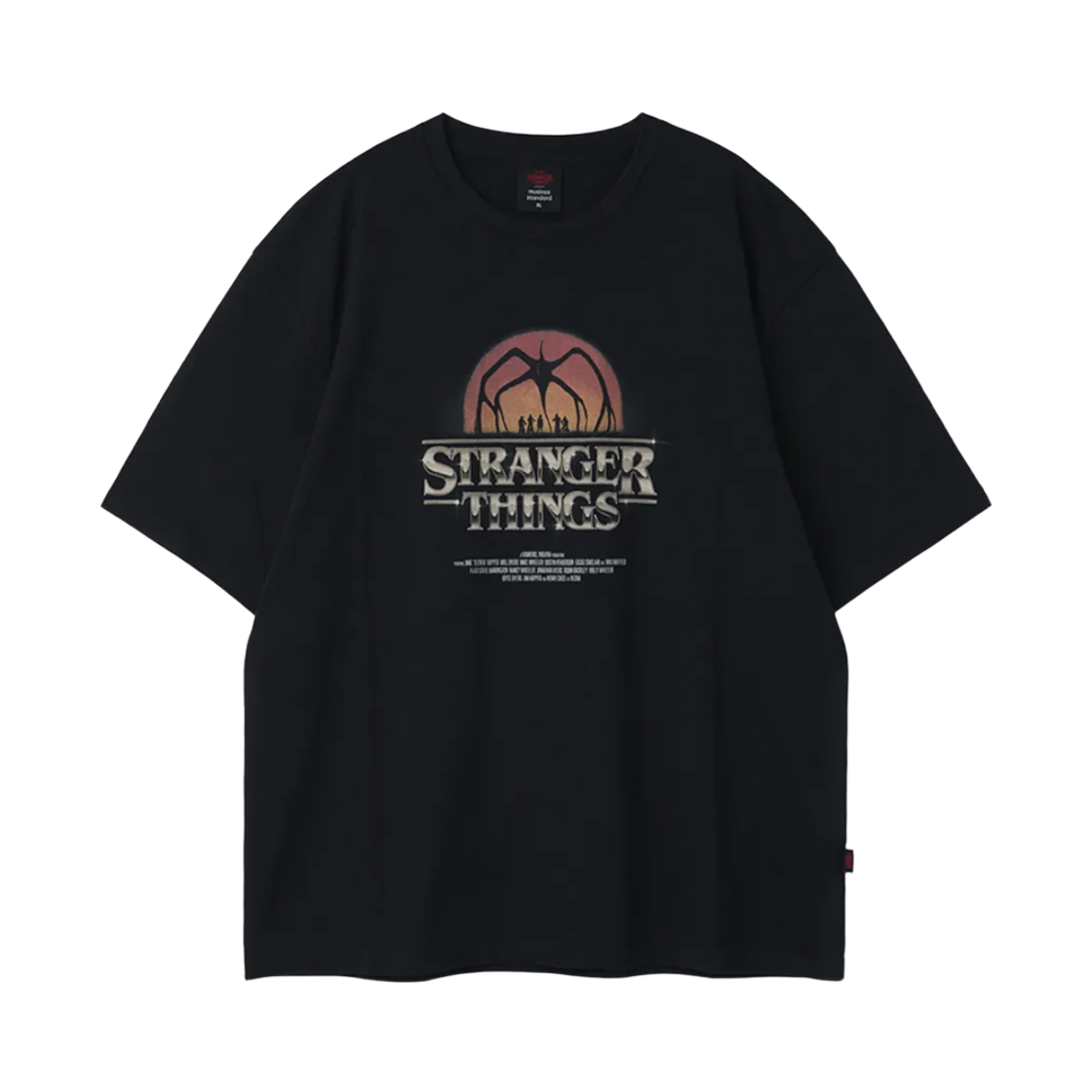 무신사 스탠다드 x 기묘한 이야기 원 라스트 어드벤쳐 티셔츠 블랙(Musinsa Standard x Stranger Things One Last Adventure T-Shirt Black)
