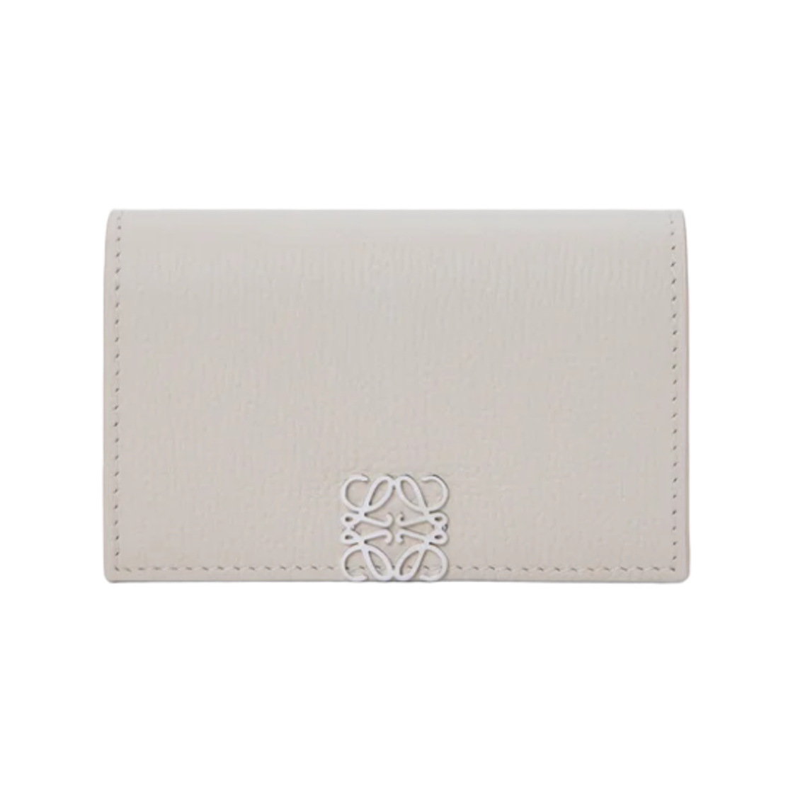 로에베 페블 그레인드 카프스킨 아나그램 비즈니스 카드 홀더 라이트 고스트(Loewe Anagram Business Card Holder in Pebble Grained Calfskin Light Ghost)