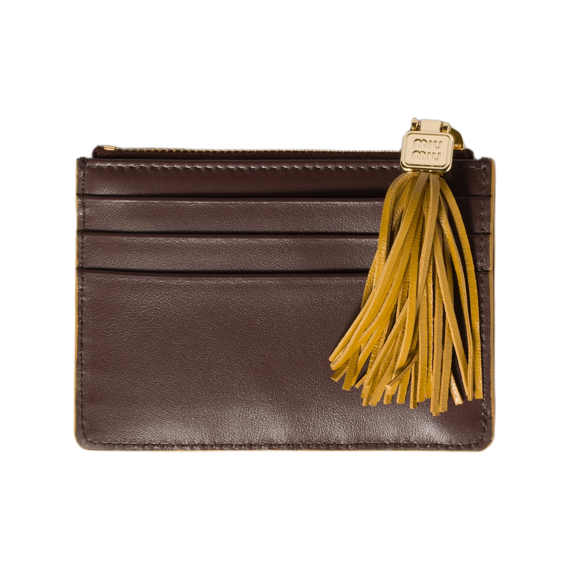 미우 미우 레더 카드 홀더 브라이어우드 위스키(Miu Miu Leather Card Holder Briarwood Whisky) - 2
