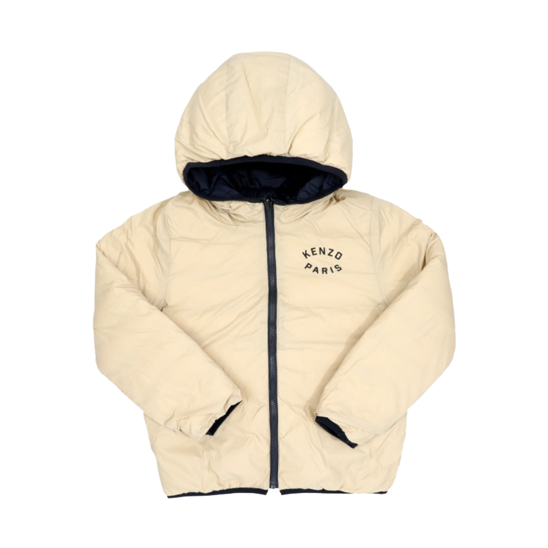 K61470-V82 (Kids) Kenzo Tiger Reversible Puffer Jacket Navy