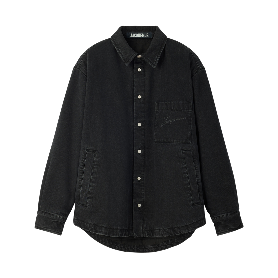 자크뮈스 라 슈미즈 불랑제 퍼프 오버셔츠 블랙(Jacquemus La Chemise Boulanger Puffed Overshirt Black)
