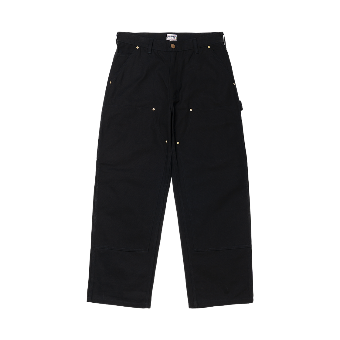 10167BK Houston Japan Duck Double Knee Painter Pants Black 10167