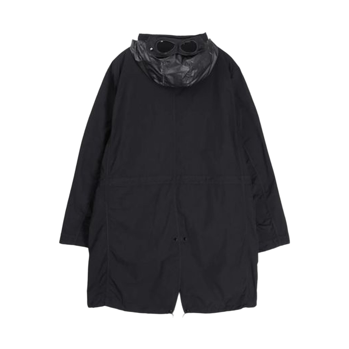 C.P. 컴퍼니 플랫 나일론 롱 자켓 블랙 - 25SS(C.P. Company Flatt Nylon Long Jacket Black - 25SS) - 2