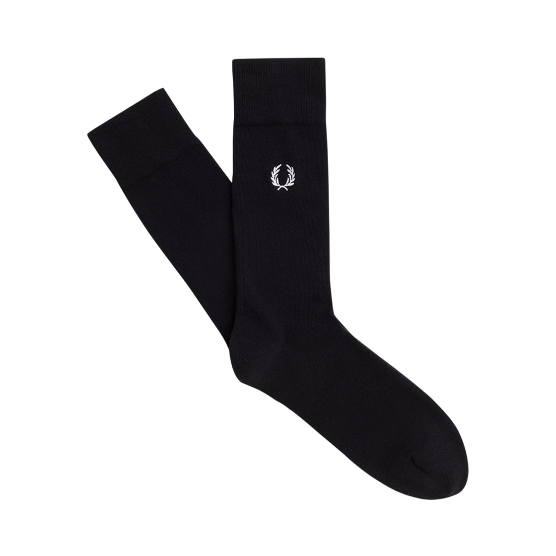 CFPU2537135-843 Fred Perry Classic Laurel Wreath Sock Black Snow White