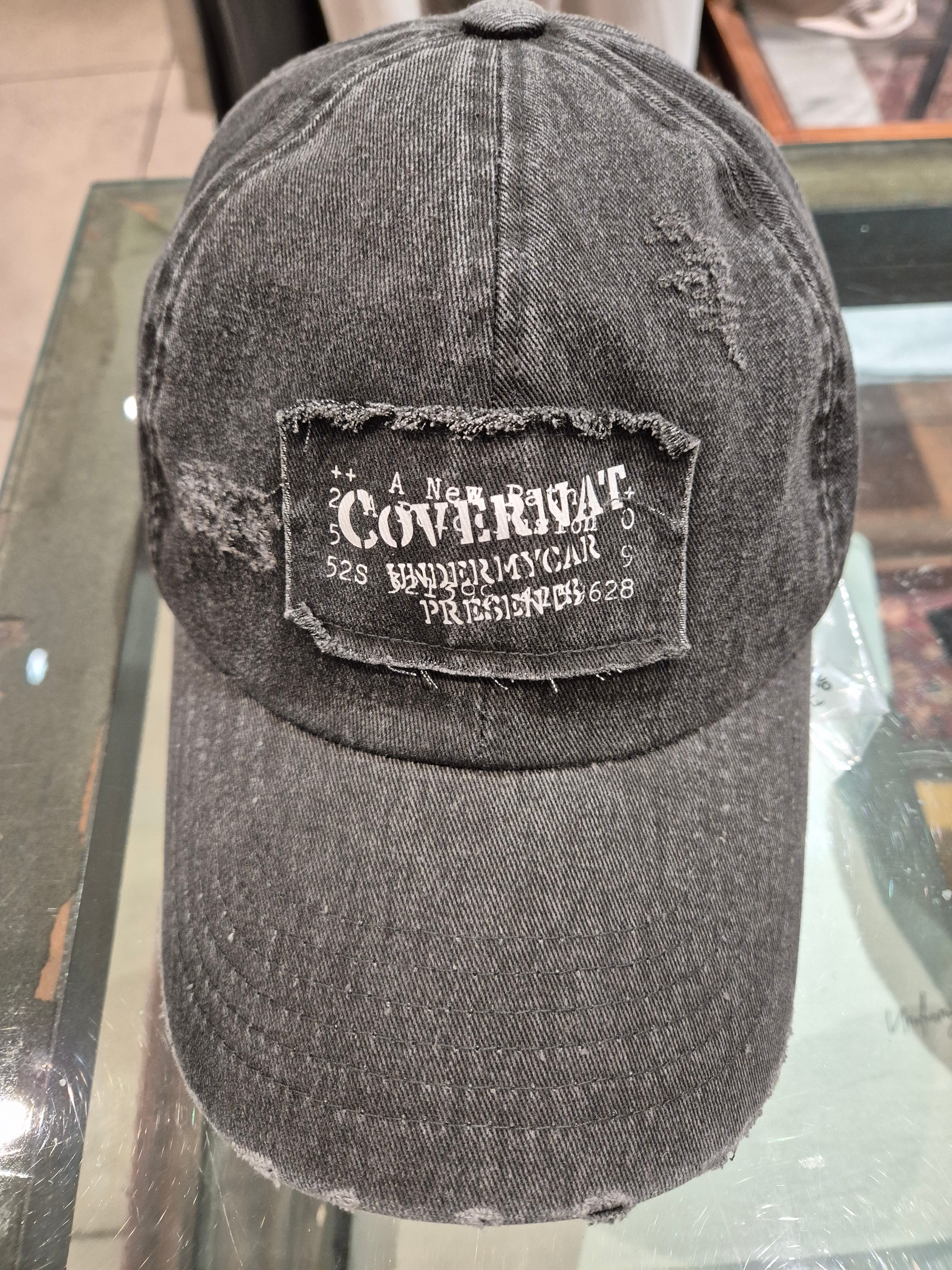Undermycar x Covernat Destroyed Patch Cap Charcoal - 25FW 착용 스타일