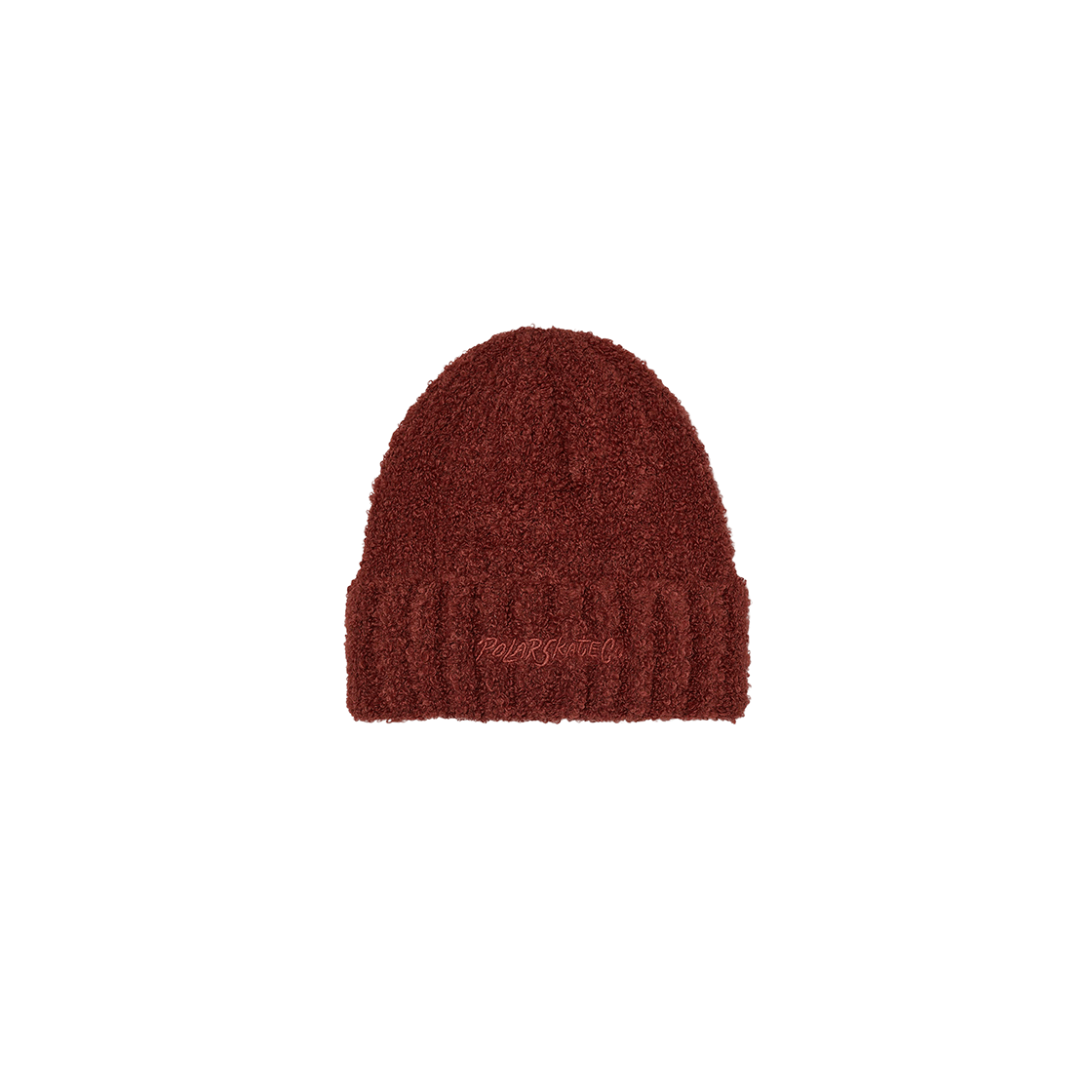 P000BKZO Polar Skate Co. Fluff Beanie Rust