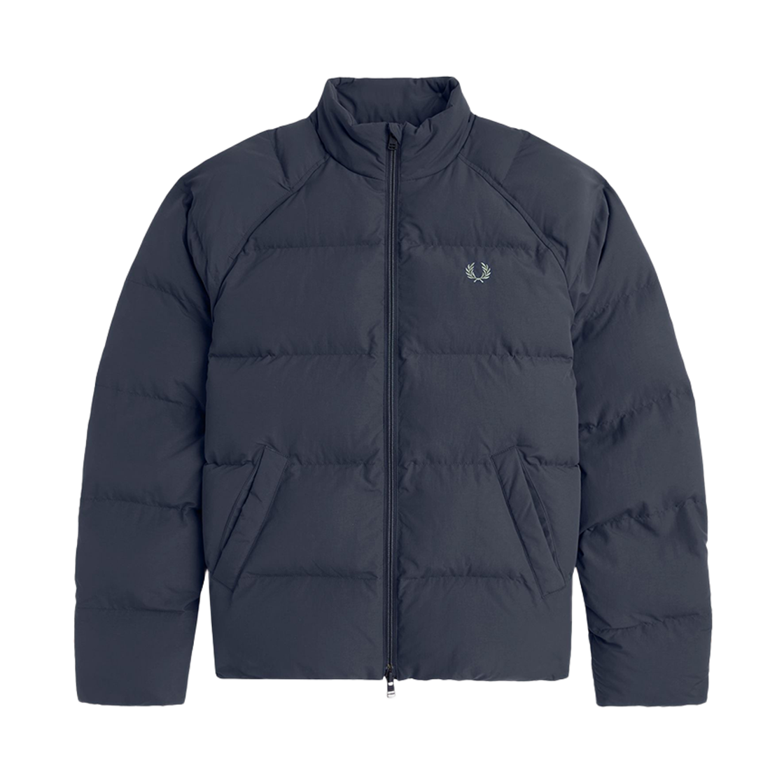 AFPM253J309-738 Fred Perry Raglan Sleeve Padded Jacket Dark Airforce
