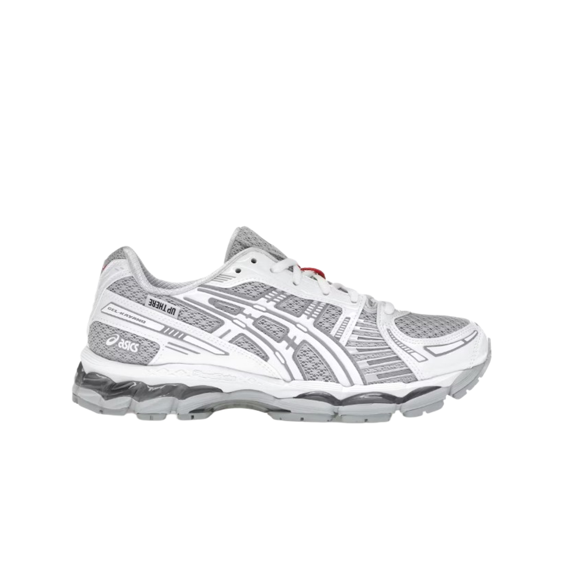 아식스 x 업 데어 젤 카야노 12.1 글레이셔 그레이 퓨어 실버