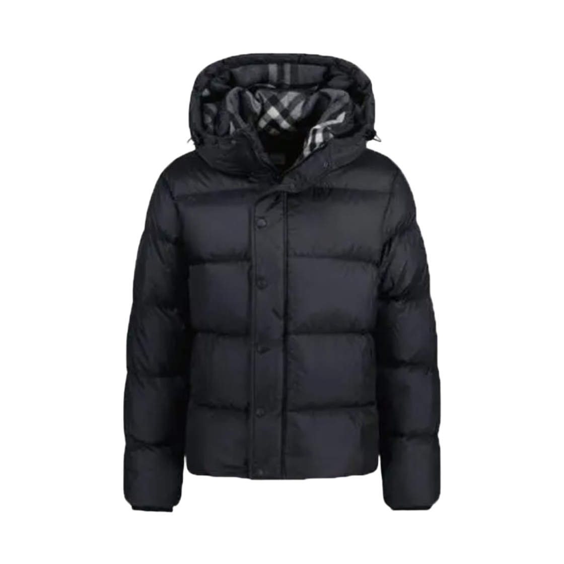8091092 Burberry Halsby Hooded Puffer Jacket Black