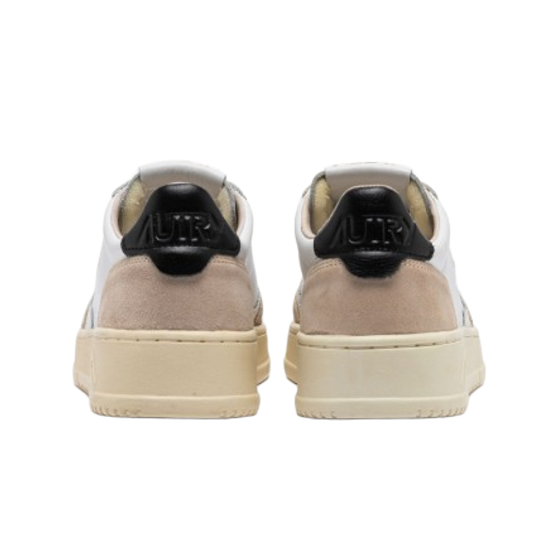 오트리 메달리스트 로우 레더 스웨이드 스니커즈 화이트 블랙(Autry Medalist Low Leather Suede Sneakers White Black) - 3