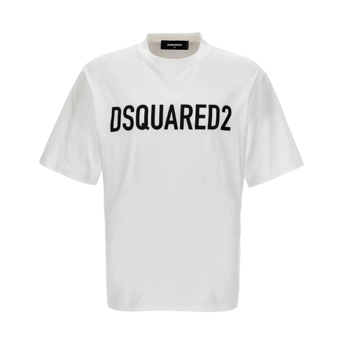 디스퀘어드2 로고 코튼 티셔츠 화이트(Dsquared2 Logo Cotton T-Shirt White)