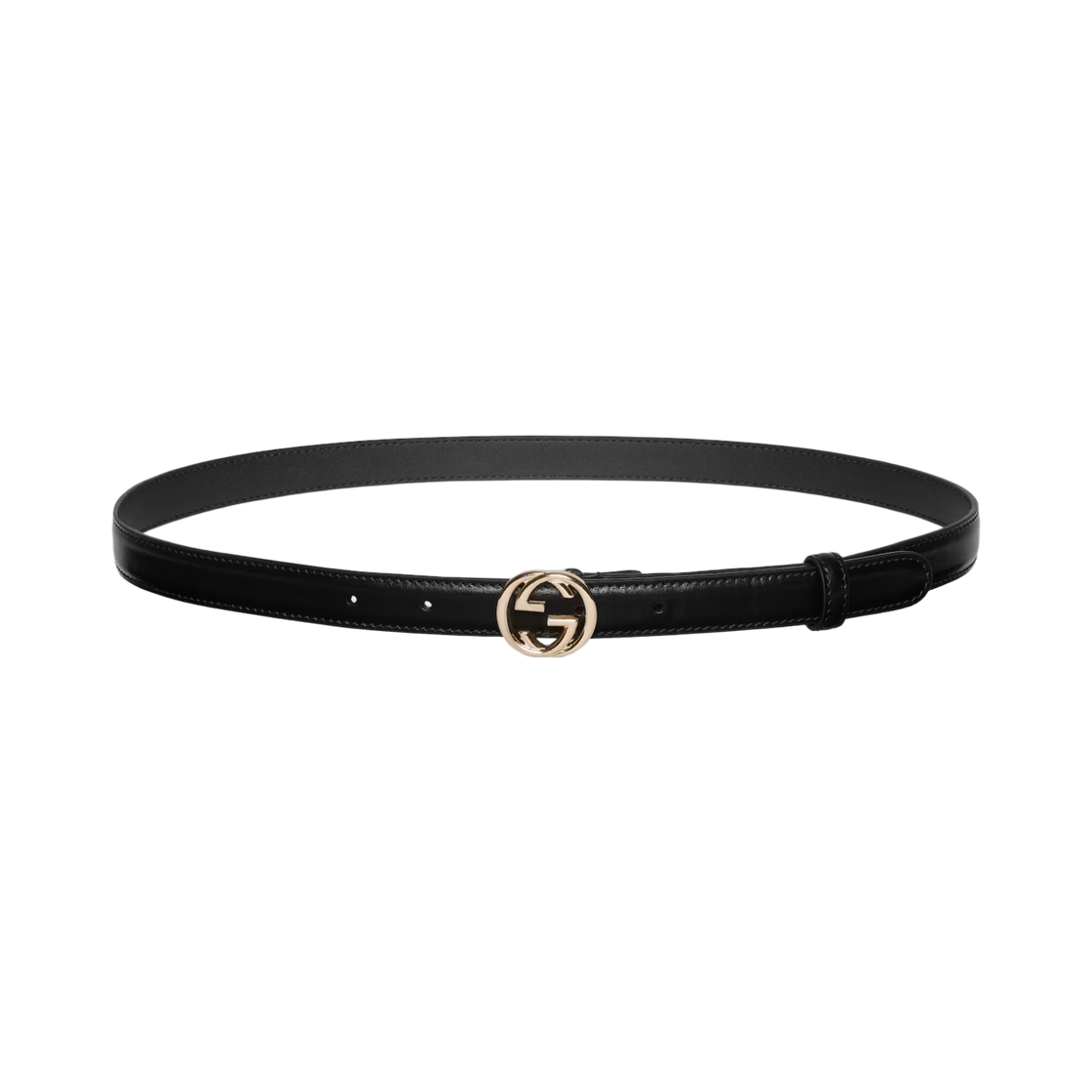 813005-0YA0G-1000 Gucci Interlocking G Buckle Belt Black