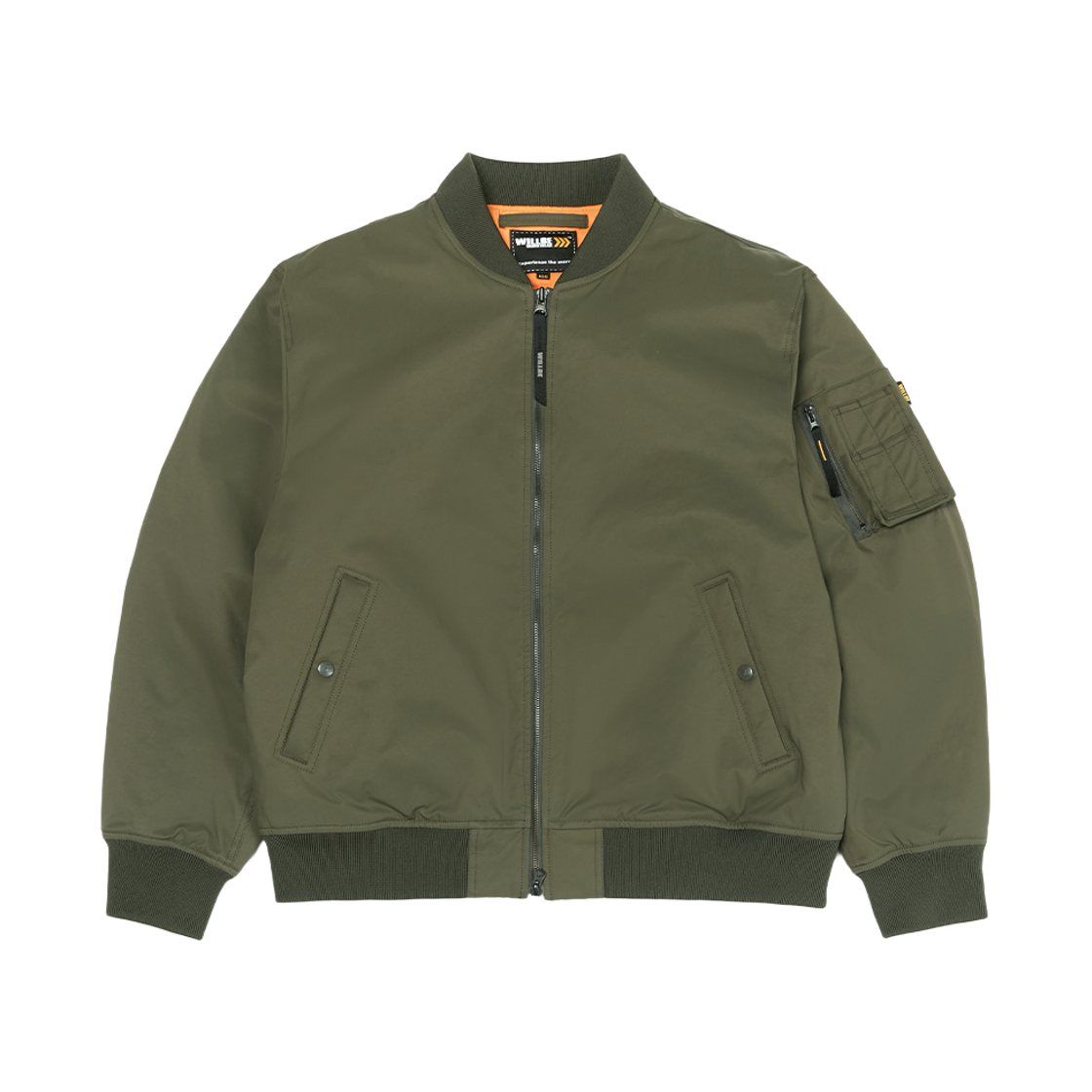 윌비 랩 Comfortemp 패딩 봄버 점퍼 카키(WILLBE LAB Comfortemp Padded Bomber Jumper Khaki)