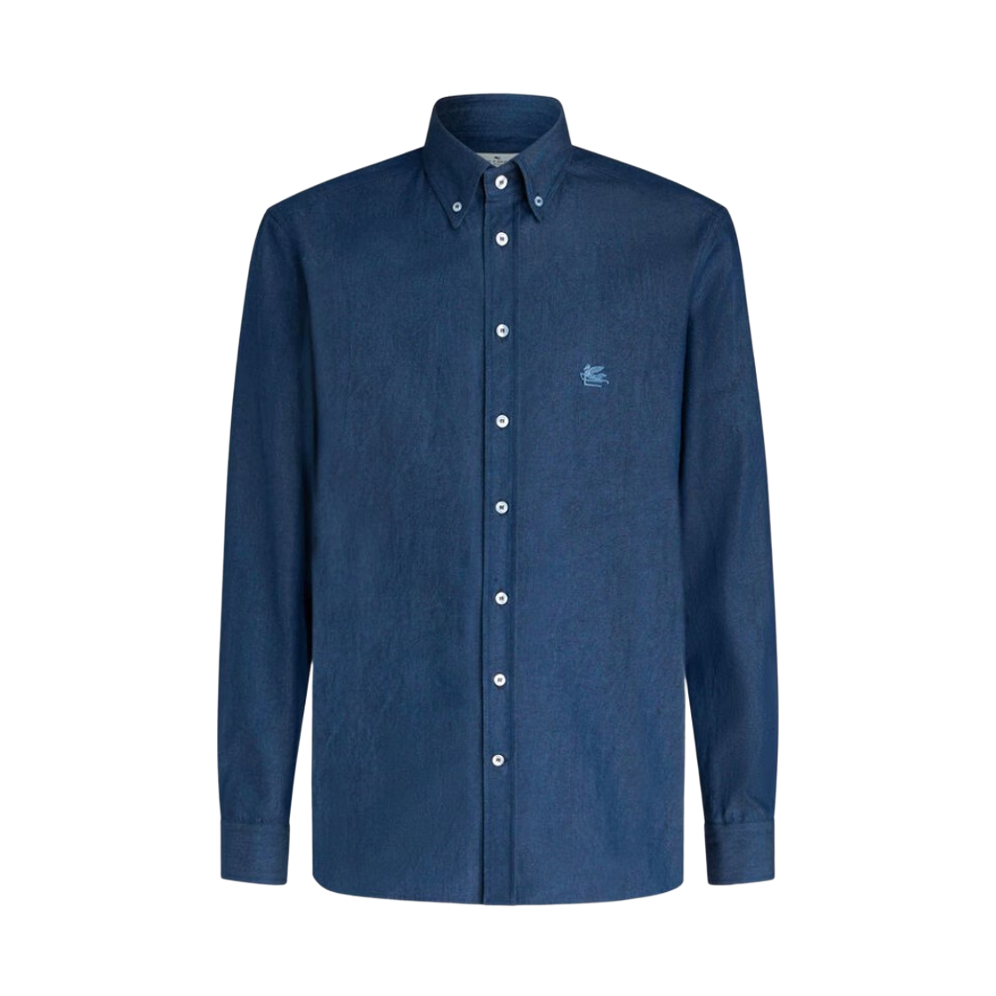 에트로 로고 디테일 데님 셔츠 블루(Etro Logo Detail Denim Shirt Blue)